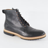 Mens Timberland PT A12UJ Black Leather Casual Walking Lace Up Zip Side Boots